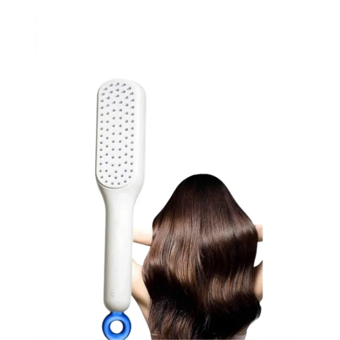 BUĞZ Kendini Temizleyen Masajlı Saç Tarağı – Anti-statik, Ergonomik Tasarım