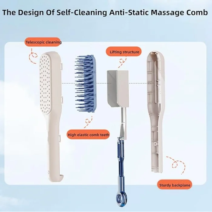 BUĞZ Kendini Temizleyen Saç Tarağı