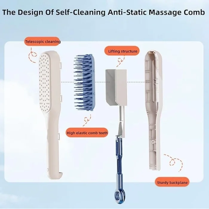 BUĞZ Kendini Temizleyen Saç Tarağı