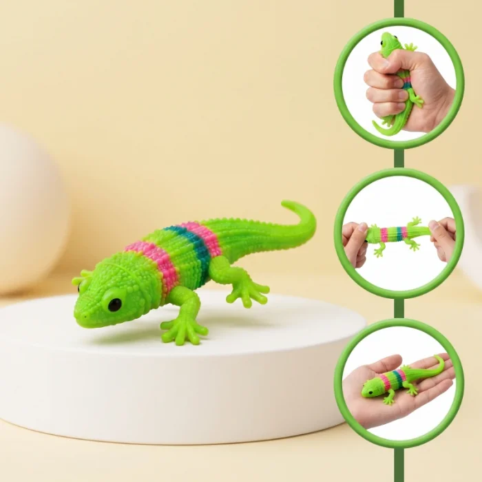 BUĞZ Kertenkele Tasarımlı Squishy - 12li Paket - Yumuşak Oyuncak