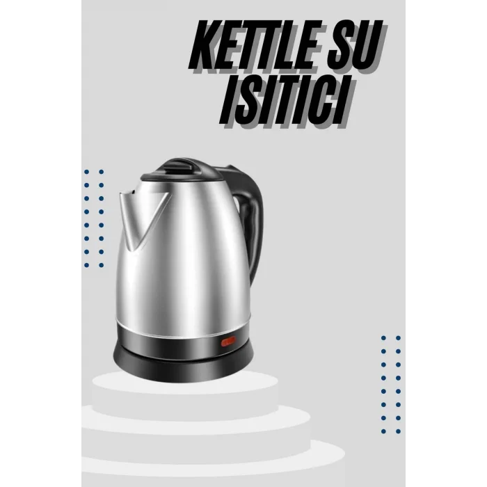 BUĞZ Kettle C F Tipi 220-240V Paslanmaz Çelik Elektrik Kablolu Otomatik Kapanma