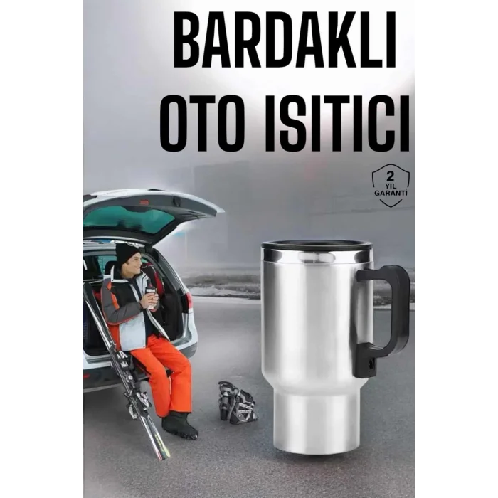  Kettle Kapaklı Araç İçi Termos Tüm Arabalara Uyumlu Çakmaklık Girişli Su Isıtıcı Bardak