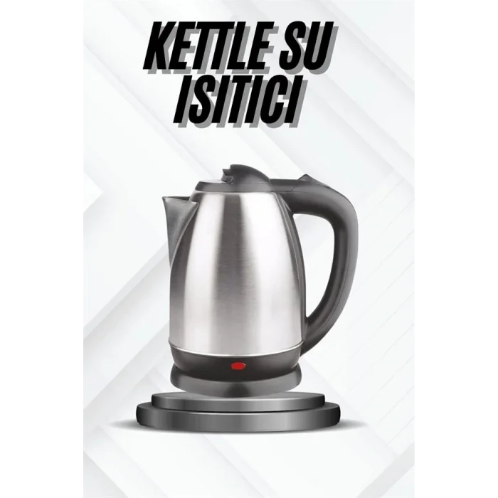 BUĞZ Kettle Su Isıtıcı C F Priz Uyumlu 220 - 240 V Paslanmaz Çelik Kablolu