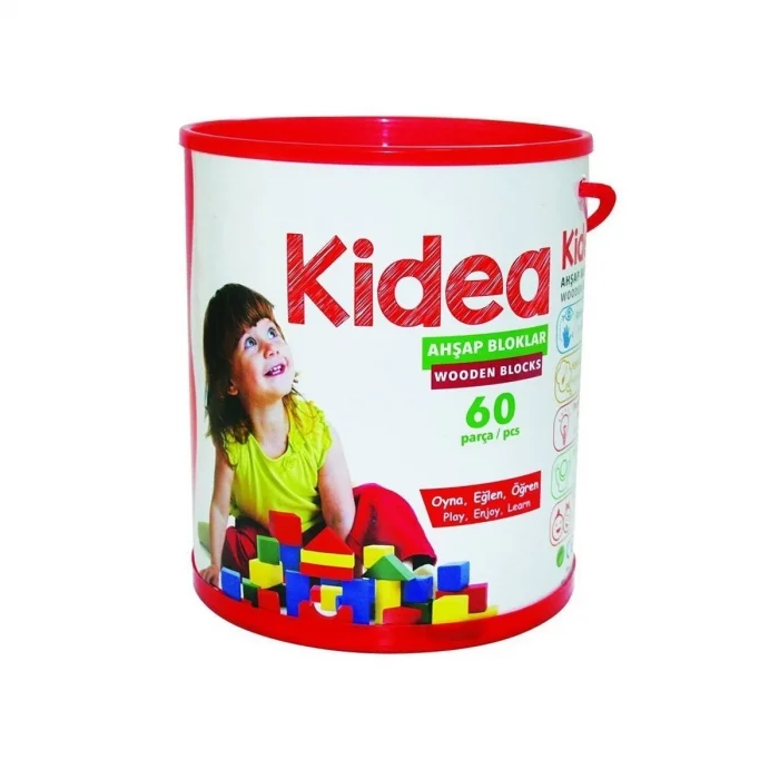  KID-1002 Chiva, 60 Parça Ahşap Bloklar