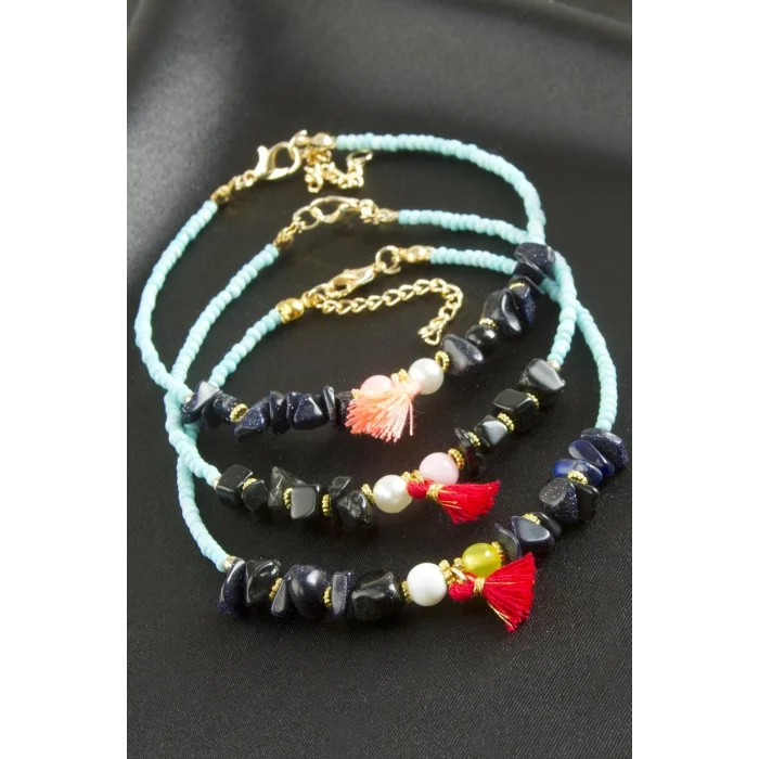 BUĞZ Kırık Doğaltaş Miyoki Boncuk Bileklik