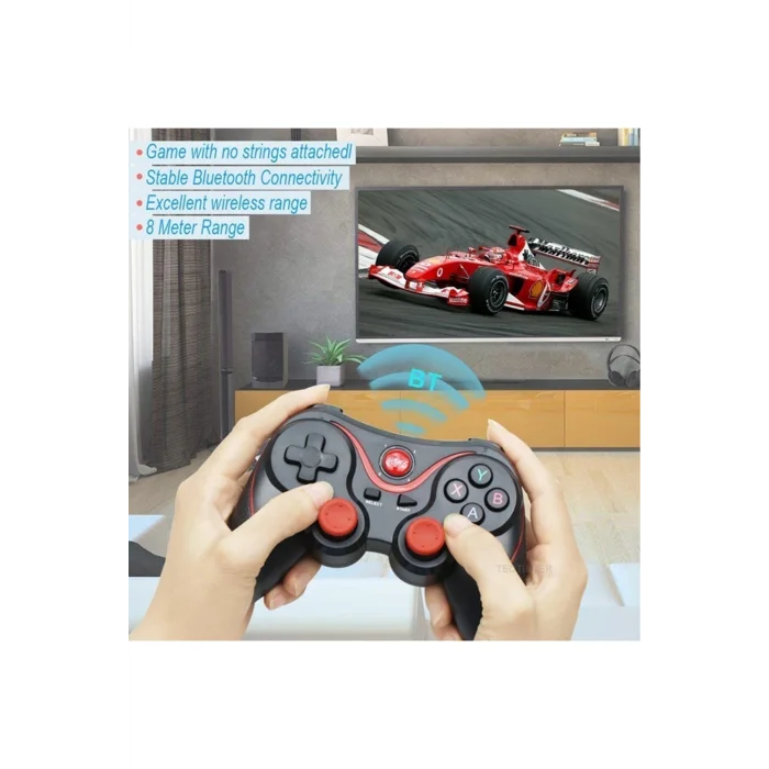 BUĞZ Kırmızı Bluetooth bağlantılı gamepad, PC uyumlu, telefona takılabilir oyun kolu - Elektronik