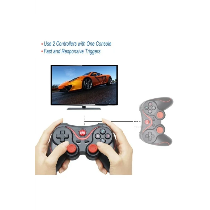 BUĞZ Kırmızı Bluetooth bağlantılı gamepad, PC uyumlu, telefona takılabilir oyun kolu - Elektronik