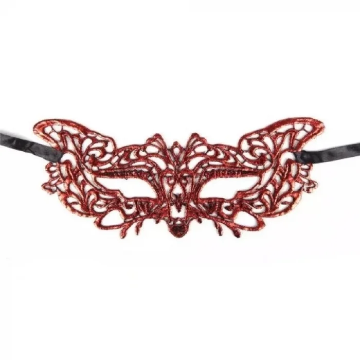  Kırmızı Dantel Masquerade Maskesi 9 No