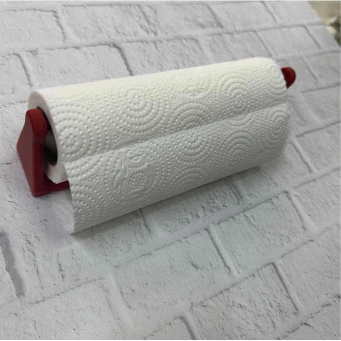 BUĞZ Kırmızı Peçete Askısı Mutfak Duvar Tipi Peçetelik Organizer