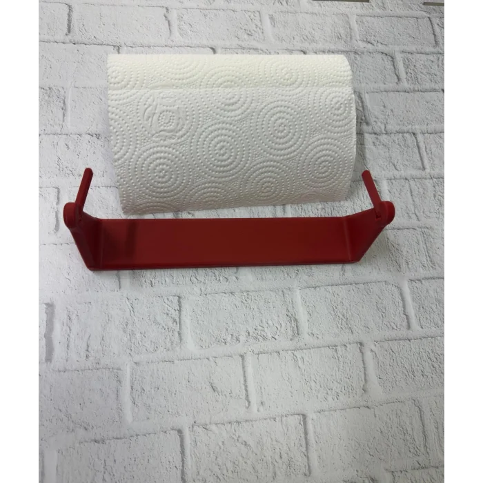 BUĞZ Kırmızı Peçete Askısı Mutfak Duvar Tipi Peçetelik Organizer