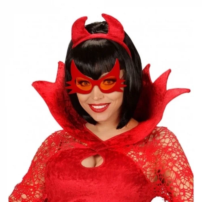  Kırmızı Renk Bıyık Tasarımlı Kedi Gözlüğü