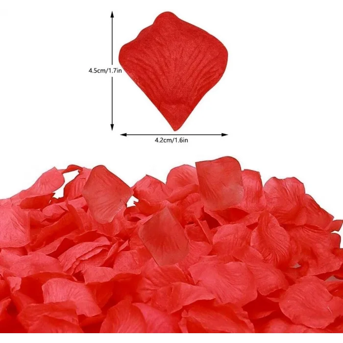  Kırmızı Renk Gül Yaprağı – 5 Paket 500 Adet