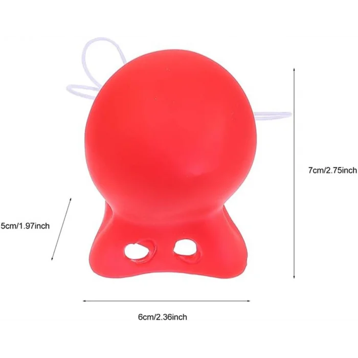 BUĞZ Kırmızı Renk Lastikli Burun Palyaço Burun