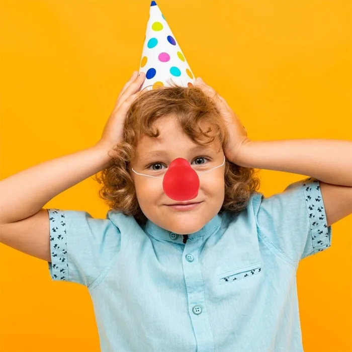 BUĞZ Kırmızı Renk Lastikli Burun Palyaço Burun