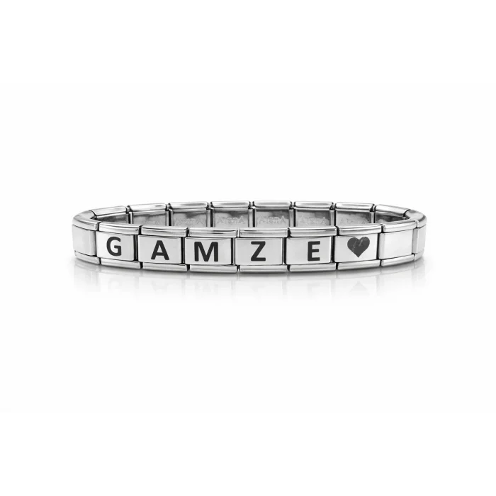 BUĞZ Kişiselleştirilebilir Çelik Bileklik – Harfli Charm Modüllü Paslanmaz Çelik Bileklik – İsim Yazılı Özel Tasarım