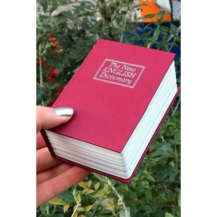 BUĞZ Kitap şeklinde gizli kasa kumbara beyaz renk 11,5 x 8 x 4,5 cm boyutlarında - Hobi & Eğlence