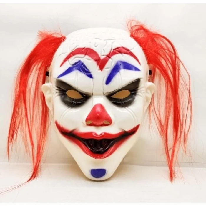  Kızıl Saçlı Joker Palyaço Maskesi
