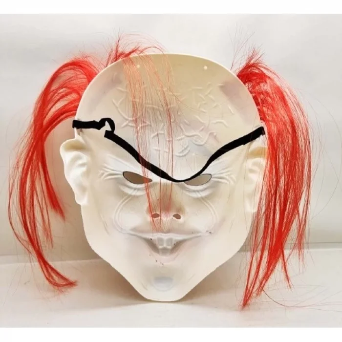  Kızıl Saçlı Joker Palyaço Maskesi