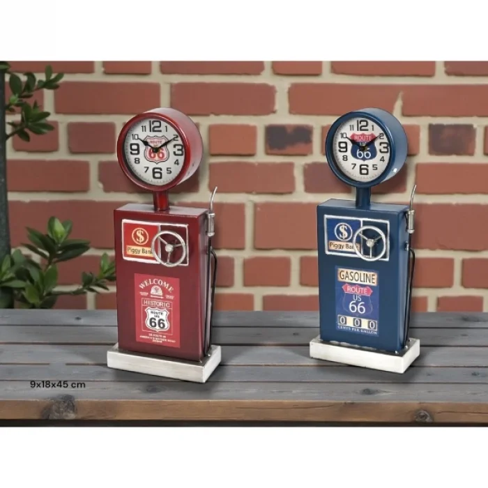 BUĞZ Klasik Benzinlik Tasarımlı Masaüstü Saat