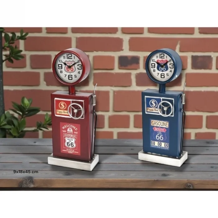 BUĞZ Klasik Benzinlik Tasarımlı Masaüstü Saat