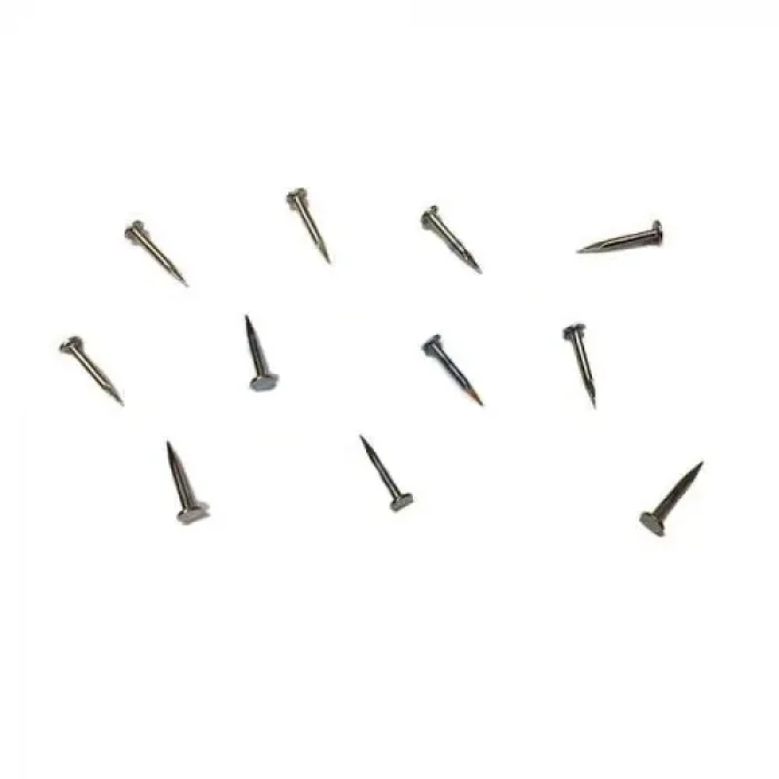 BUĞZ Klips, Menteşe, Ayağı Çivisi 9mm Çelik - Nikel 100gr