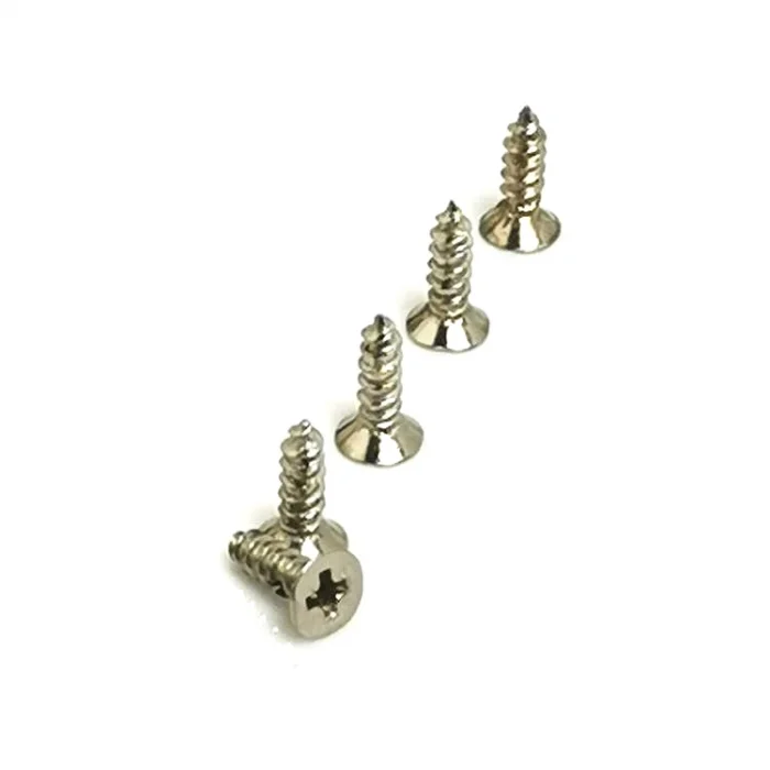 BUĞZ Klips, Menteşe, Ayak, Ağaç, Sunta Vidası 2,2x6,5mm - Nikel 100 Adet