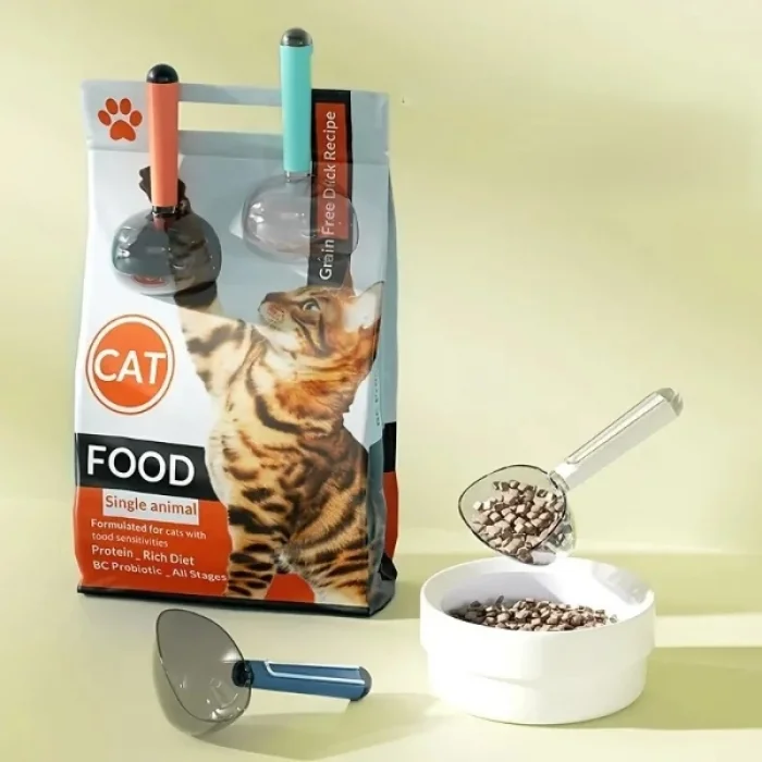 BUĞZ Klipsli Ölçekli Kedi Köpek Mama Küreği