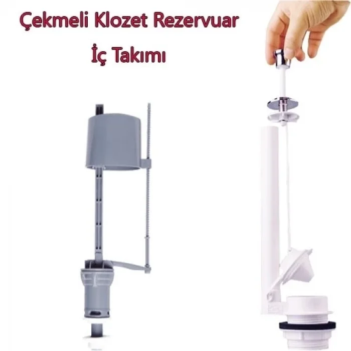 BUĞZ Klozet Sifon Çekmeli Rezervuar İç Takım Su Tasarruflu Seramik