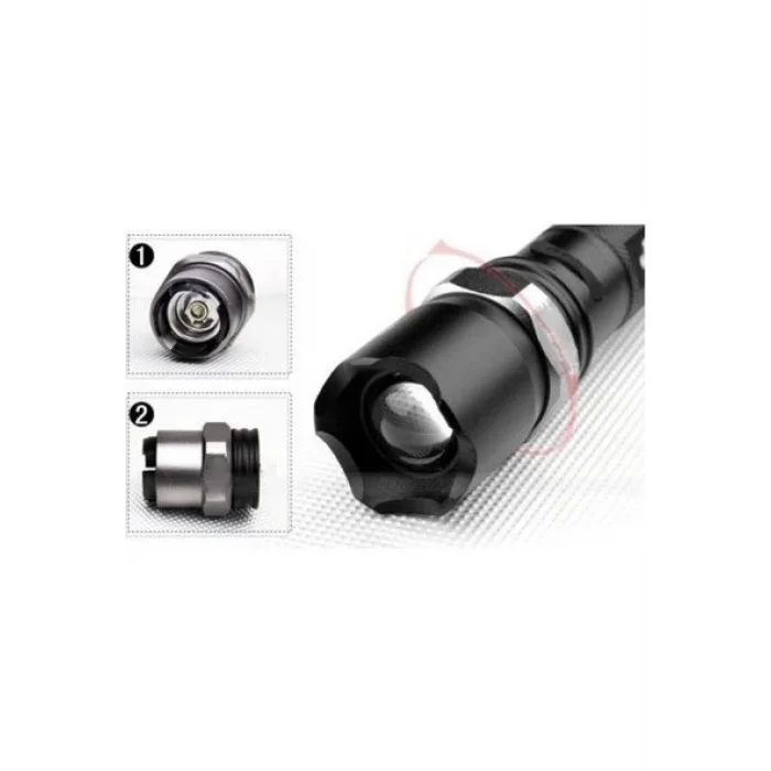  Km-110 Ateşli Aletler Aparatlı Ayarlanabilir Şarjlı Dağ Kamp El Feneri