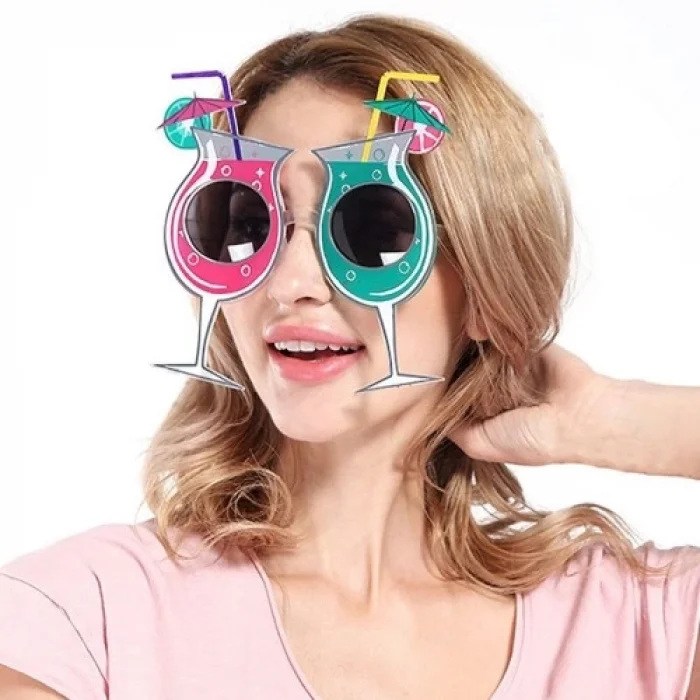  Kokteyl Temalı Hawaii Yaz Partisi Gözlüğü