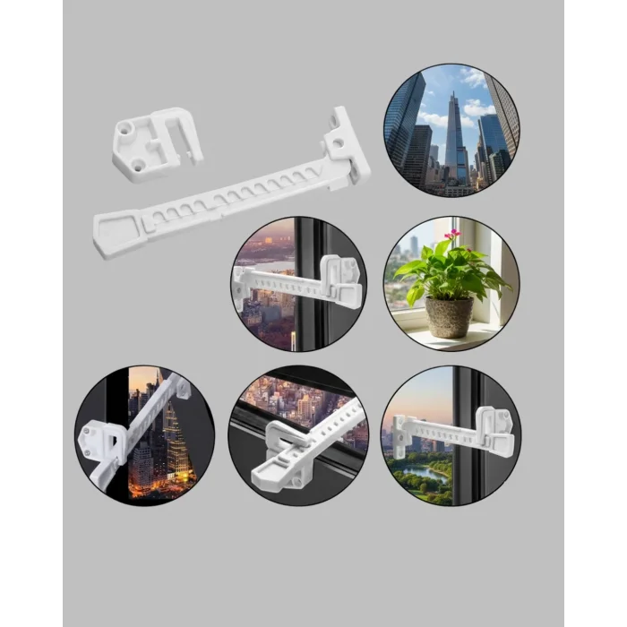 BUĞZ Kolay Montajlı Pencere Açılma Sınırlayıcı 2’li Set - BUĞZ