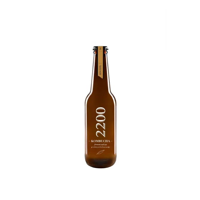 BUĞZ Kombucha 2200 Zencefil Fermente Yeşil Çay (330 ml)