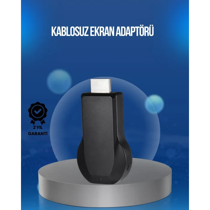 BUĞZ Kompakt HDMI Kablosuz Dongle – 1080p Görüntü ve Plug‑and‑Play Kurulum