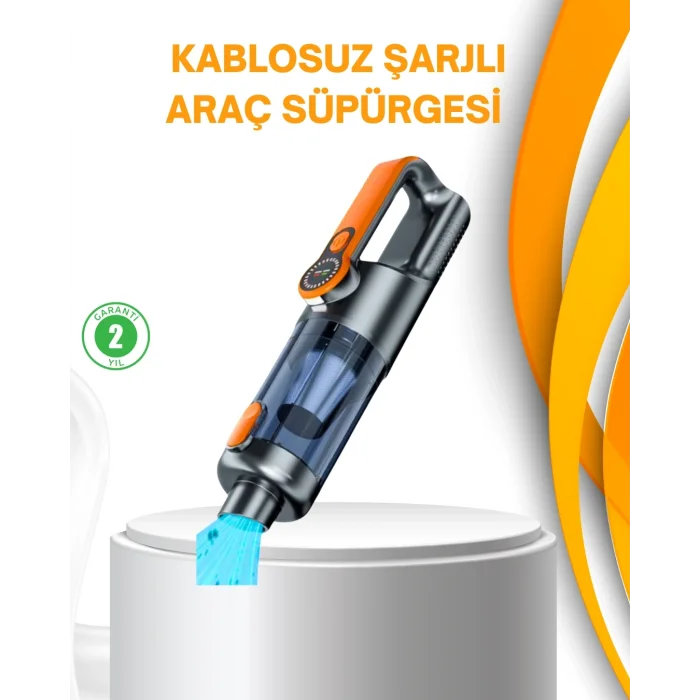 BUĞZ Kompakt Şarjlı El Süpürgesi Kuru ve Sıvı Temizlik 5 Aparatlı