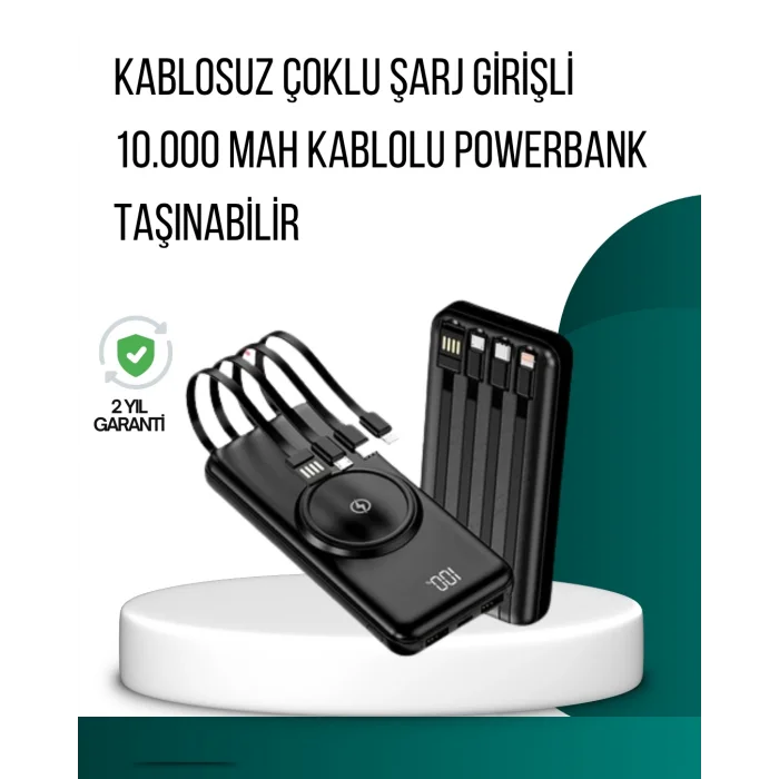BUĞZ Kompakt Tasarım, Güçlü Performans – 10000mAh Kablosuz Powerbank