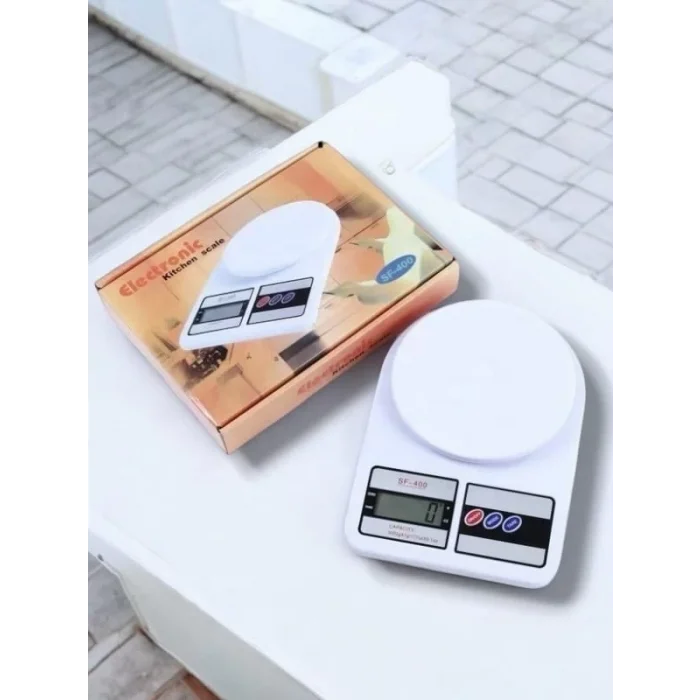 BUĞZ Kompakt Tasarım ve Tek Tuşla Sıfırlama Özelliğiyle Kullanımı Kolay Mutfak Tartısı