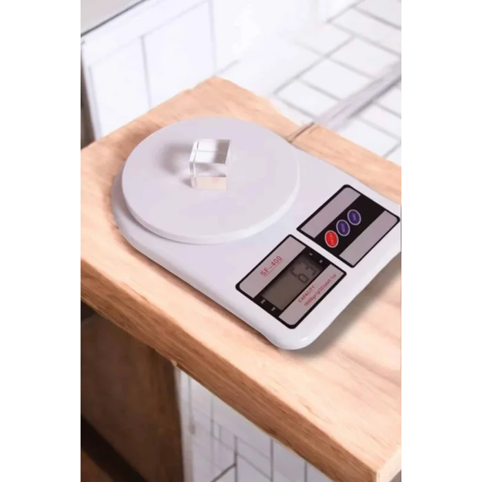 BUĞZ Kompakt Tasarım ve Tek Tuşla Sıfırlama Özelliğiyle Kullanımı Kolay Mutfak Tartısı - BUĞZ