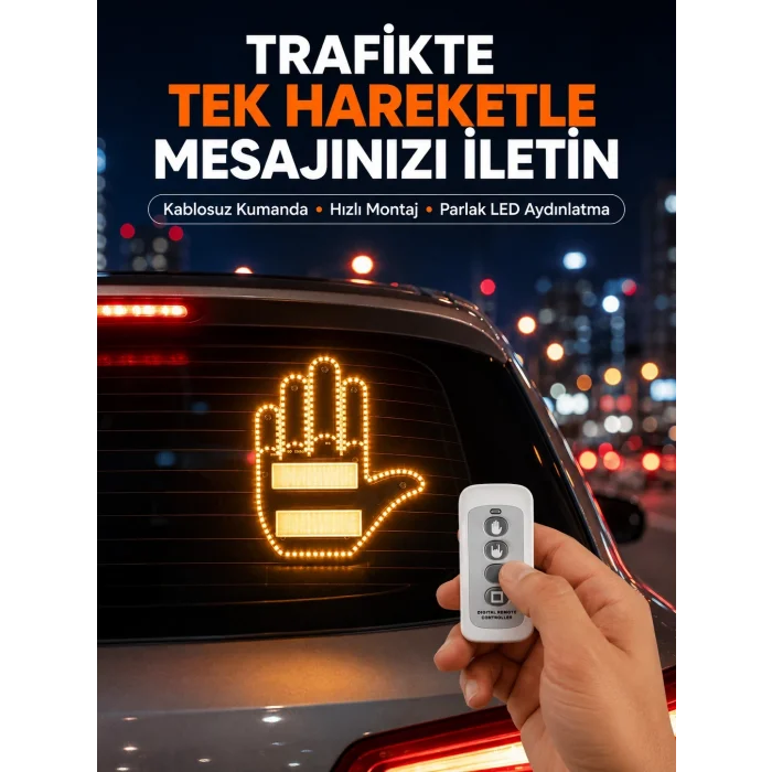 BUĞZ Kompakt Tasarımlı LED Jest Işığı – Selam ve Teşekkür Modları