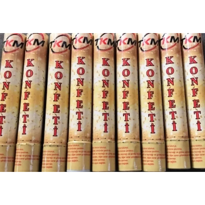 BUĞZ Konfeti Karnaval Metalik Renkli 30cm Bx40