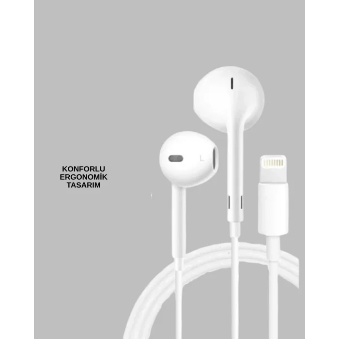 BUĞZ Konforlu Ergonomik Kare Tasarımlı Müzik ve Çağrı Kulaklığı