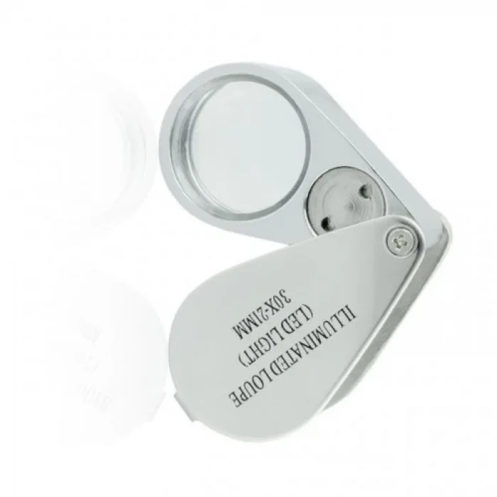 BUĞZ Kontrol, Için Özel Kutulu Metal Işıklı Lup 30x21 - BUĞZ