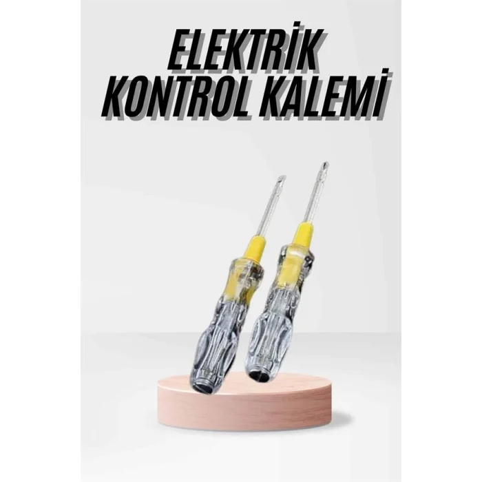 BUĞZ Kontrol Kalemi Çift Başlıklı Şeffaf Elektrik Testi Değişken Uçlu