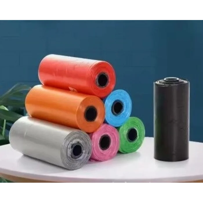 BUĞZ Köpek Dışkı Poşeti 4lü Düz Renk Set