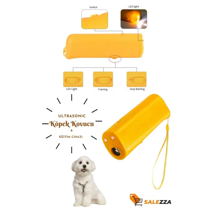 BUĞZ Köpek Engelleyici-Ultrasonik Kedi Köpek Uzaklaştırma Ses Cihazı Ultrasonik Köpek Eğitim Cihazı