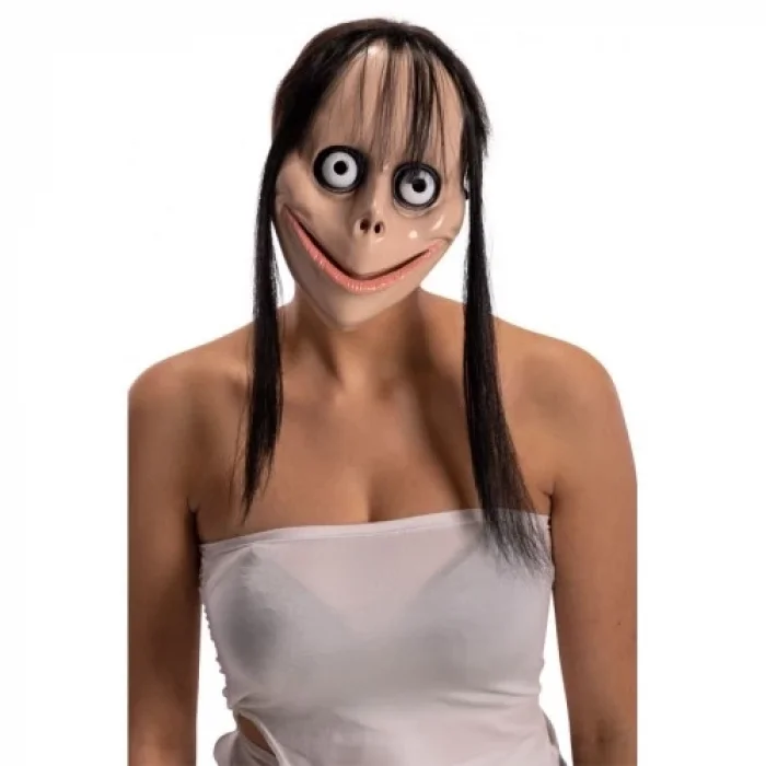  Korkunç Ürpertici Uzun Saçlı Momo Maskesi