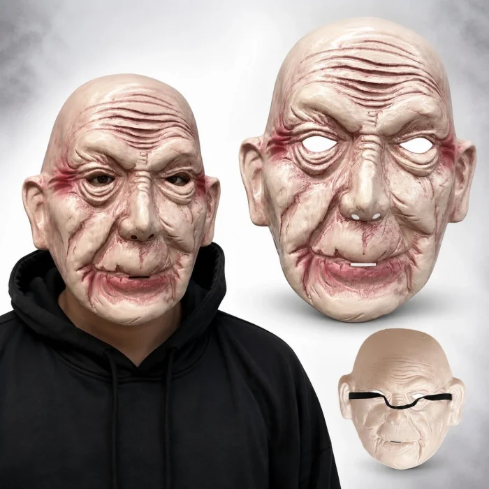 BUĞZ Korkunç Yaşlı Adam Gerçekçi İhtiyar Maske