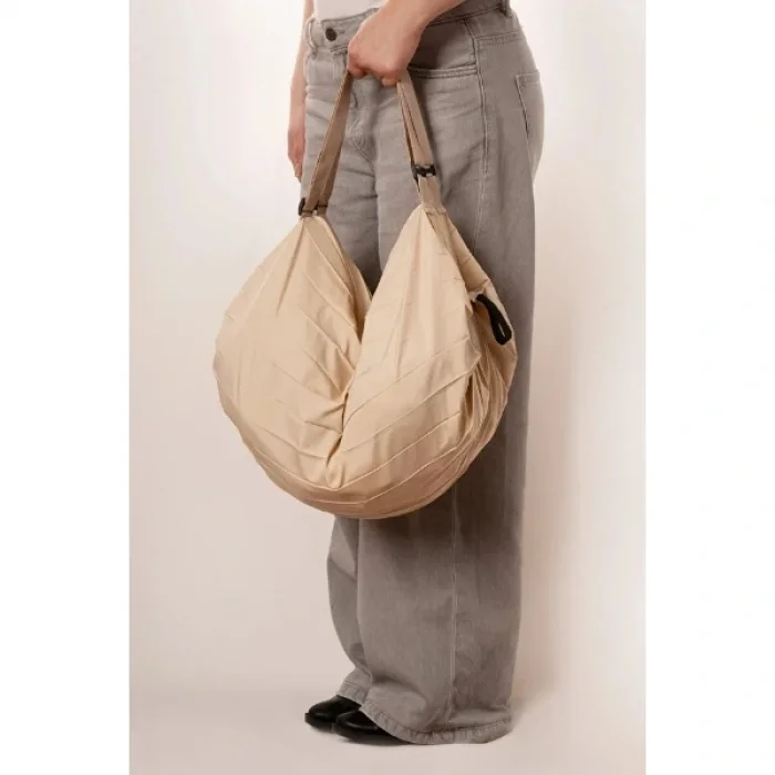 BUĞZ Krem Rengi Katlanabilir Seyahat Çantası