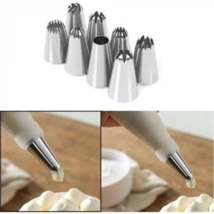  Krema Sıkma Seti 10 Parça