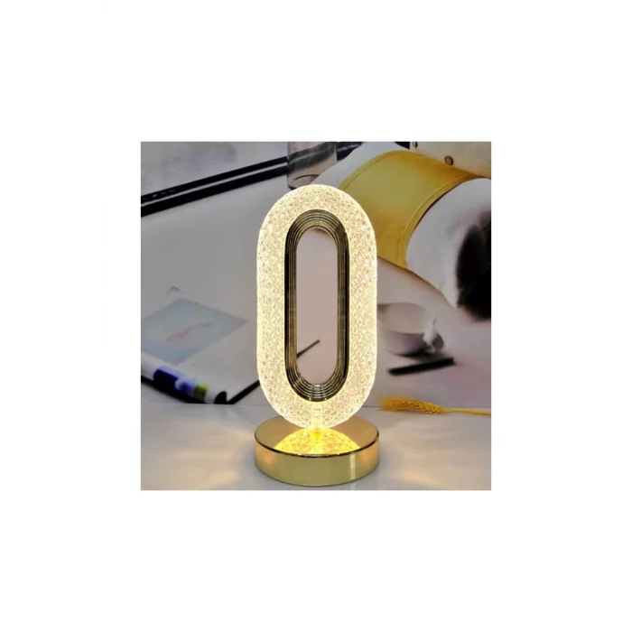 BUĞZ Kristal Gece Lambası Işık Lüks Led Masa Lambası Yatak Odası Dekorasyon Modern Romantik Kumandalı