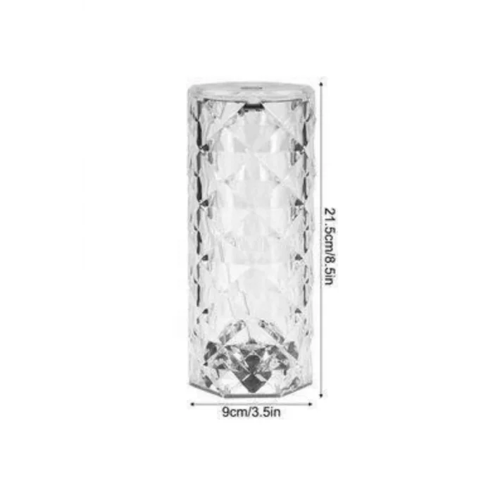  Kristal Lamba Masa Lambası Şarjlı Masa Lambası Dokunmatik Sensör Usb Şarjlı